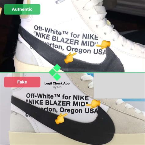 how to spot fake off white nike blazers|black off white blazer reaper.